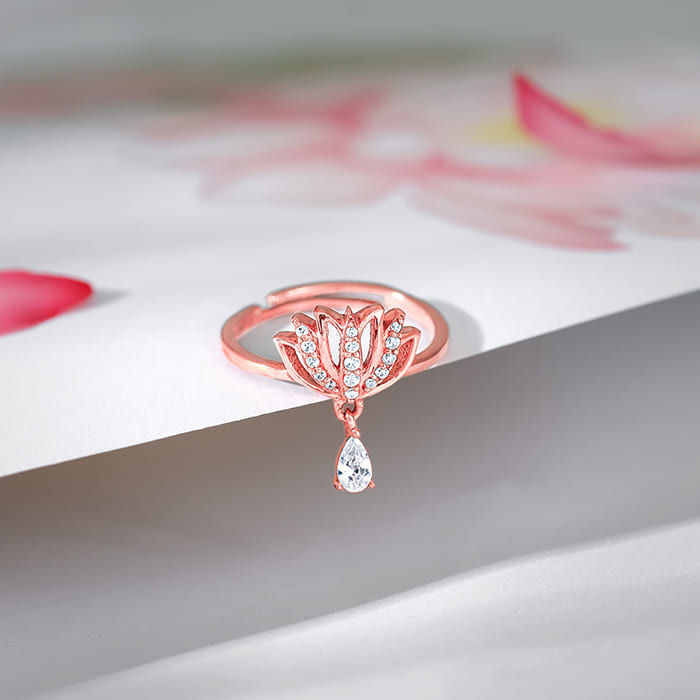 Rose Gold Sushma Thamarai Ring