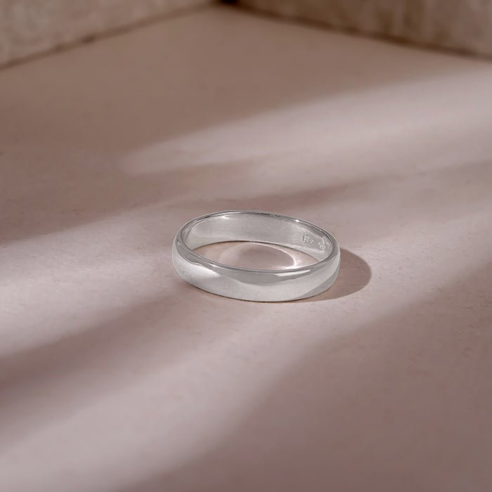 Silver Modern Grace Ring For Him
