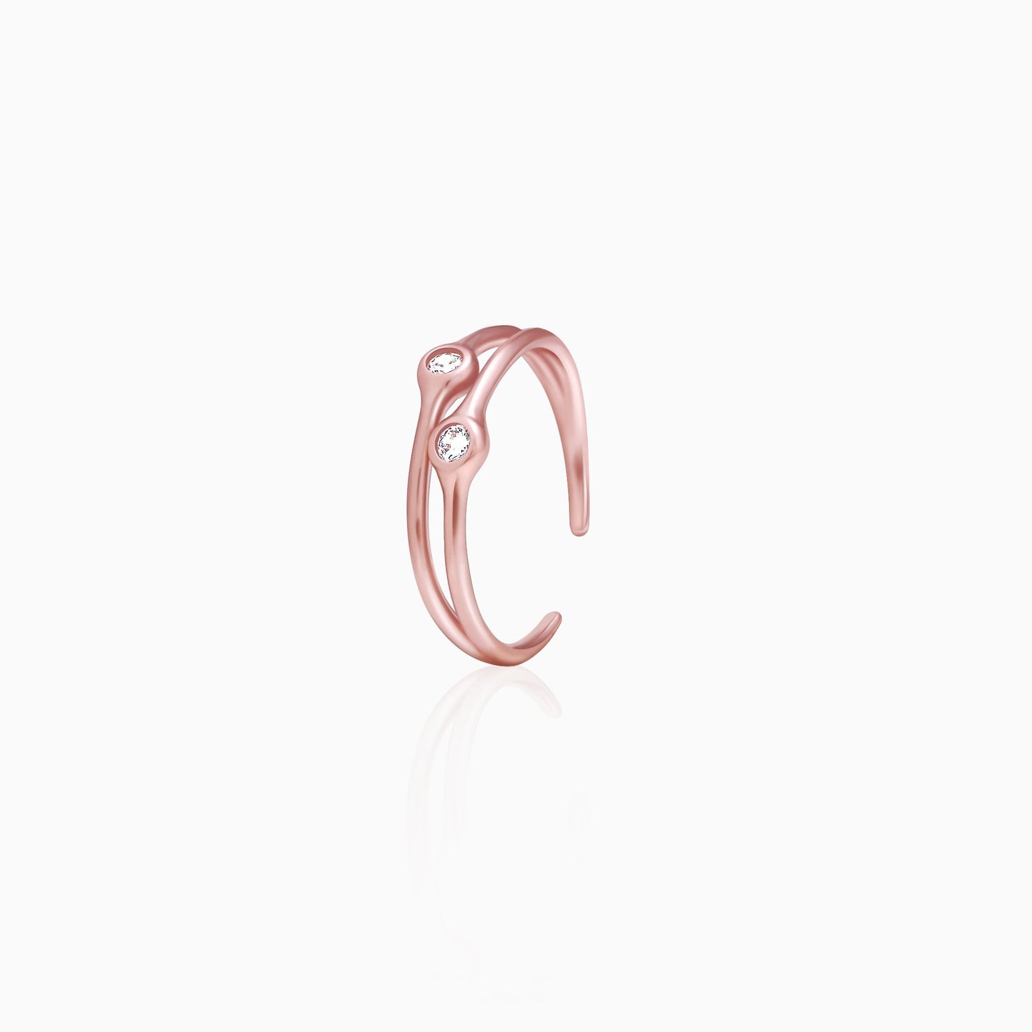 Rose Gold Dual Feat Ring