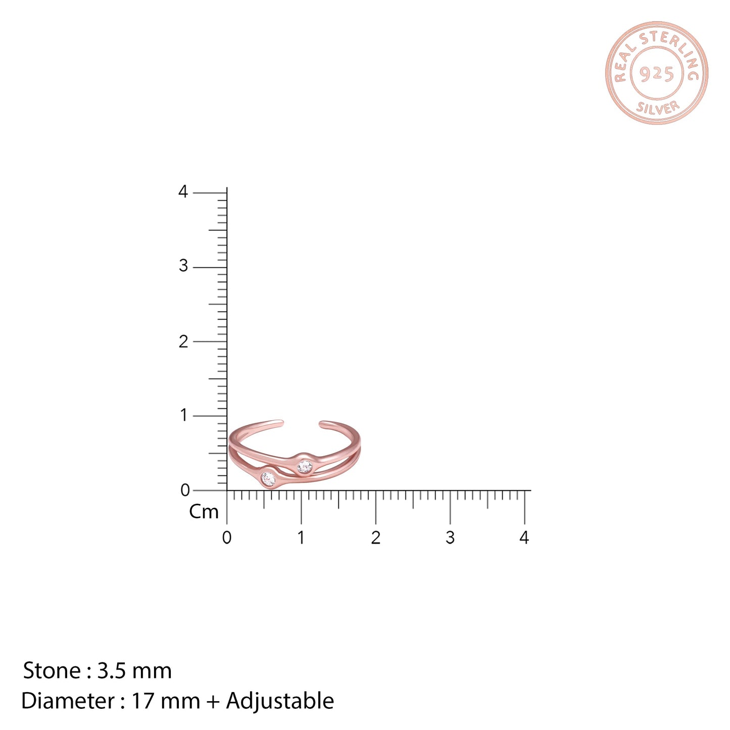 Rose Gold Dual Feat Ring