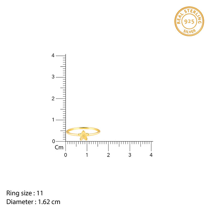 Golden Dendrobium Ring