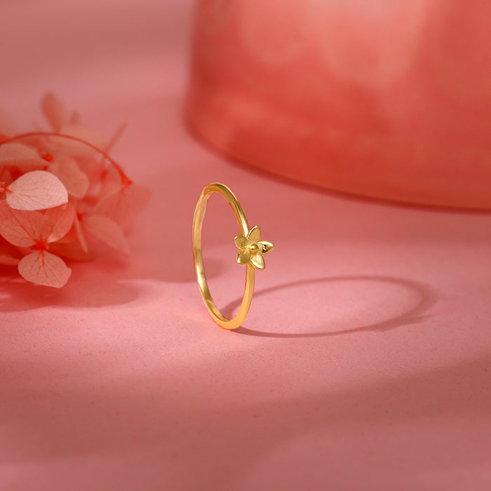 Golden Dendrobium Ring