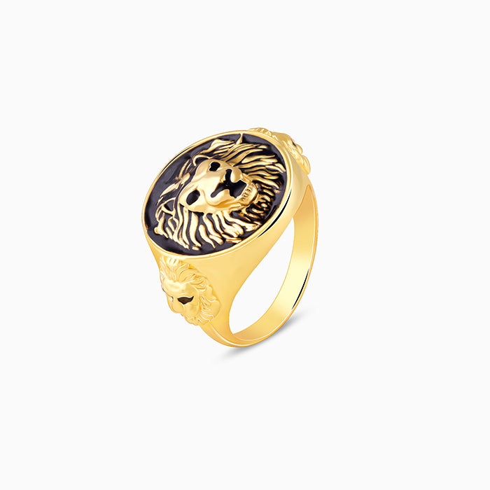 Golden Roar Of Lion Ring For Him
