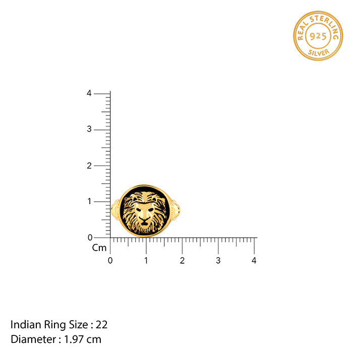 Golden Roar Of Lion Ring For Him