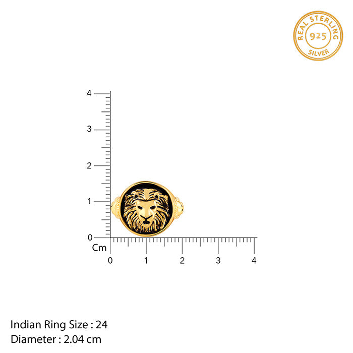 Golden Roar Of Lion Ring For Him