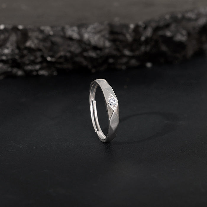 Silver Rugged Ring For Him
