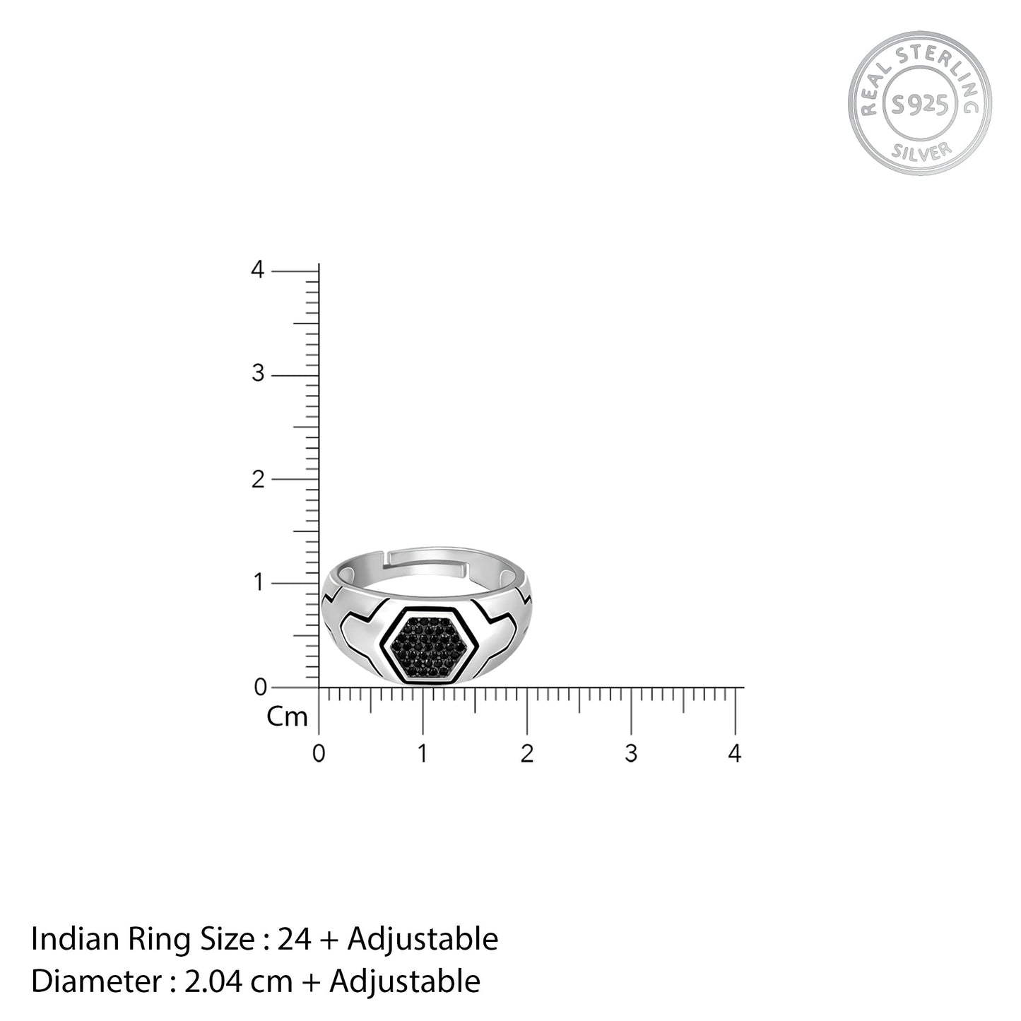Silver Black is King Ring For Him