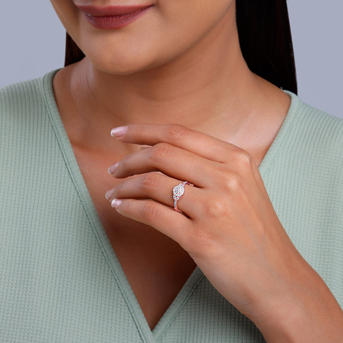 Rose Gold Sparkle-filled Ring