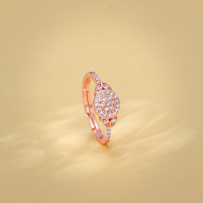 Rose Gold Sparkle-filled Ring
