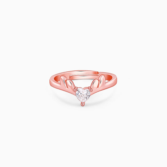 Rose Gold Elegant Deer Ring