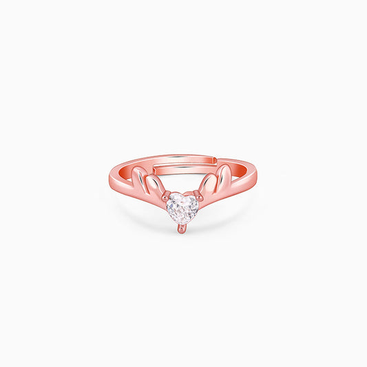 Rose Gold Elegant Deer Ring