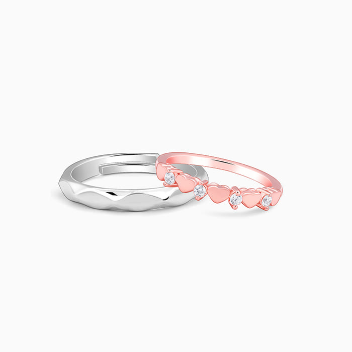 Dual Tone One Love Couple Bands