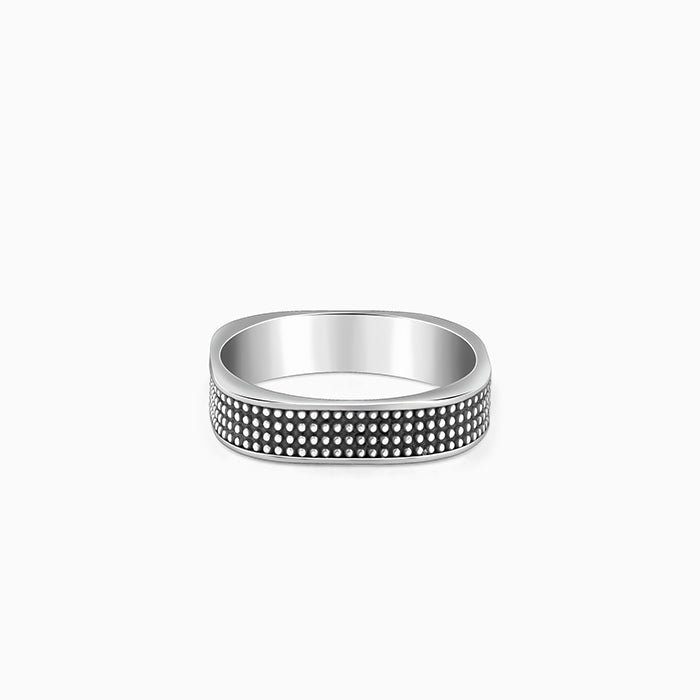 Oxidised Silver Meraki Ring For Him