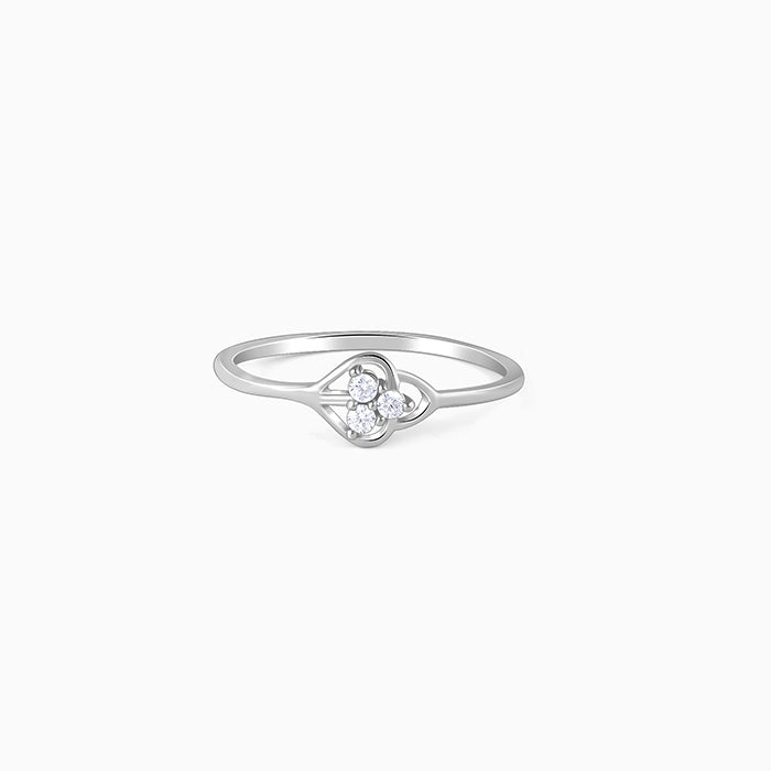 Silver Clover Ring