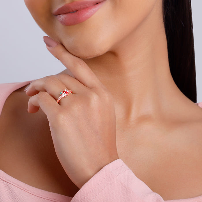 Rose Gold Mizu Ring