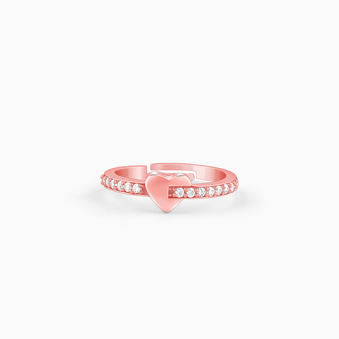 Rose Gold Cupid Romance Ring