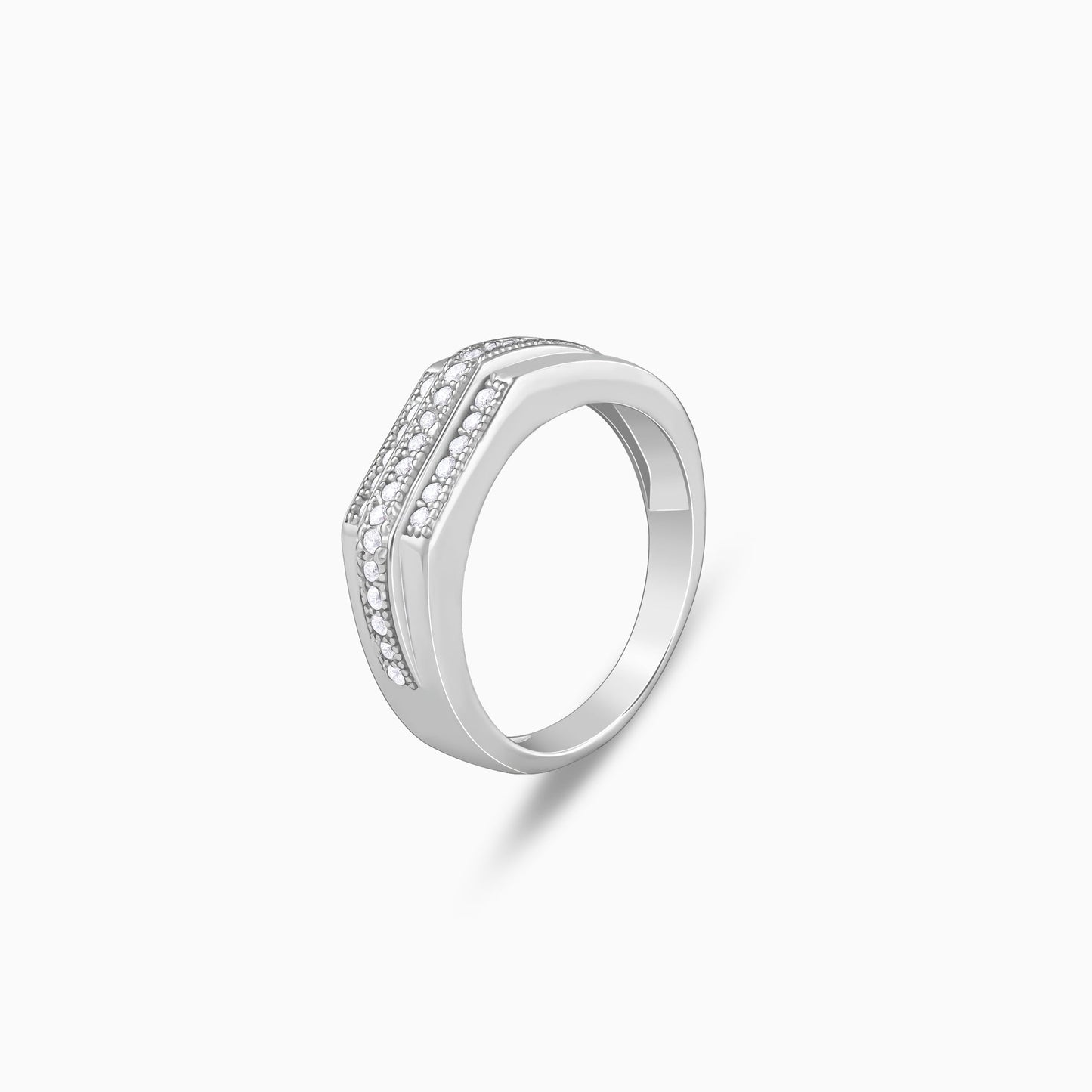 Silver Eternal Path Ring For Him