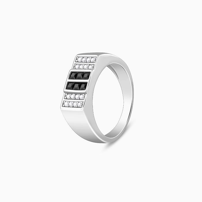 Silver Eminent Glow Ring For Him
