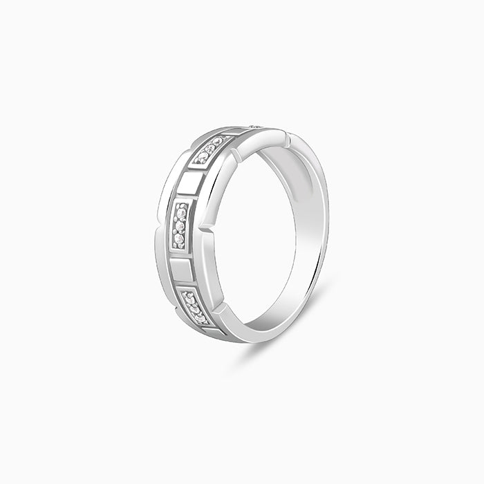 Silver Empire Edge Ring For Him
