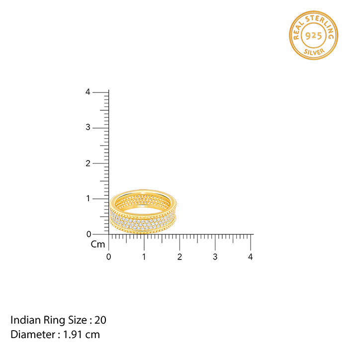 Golden Bold Edge Ring For Him