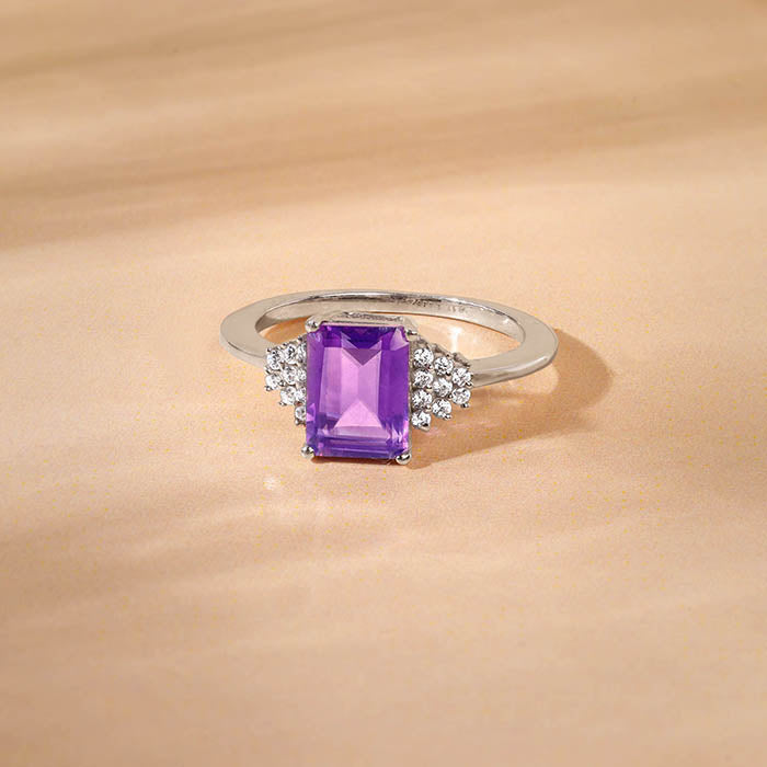 Silver Amethyst Ring