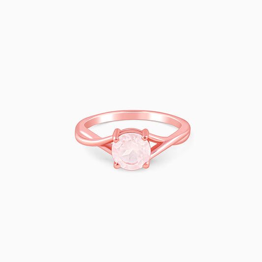 Rose Gold Rose Quartz Ring