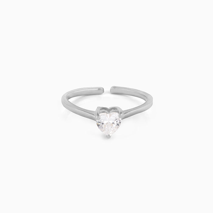 Silver Heart's Paradise Ring