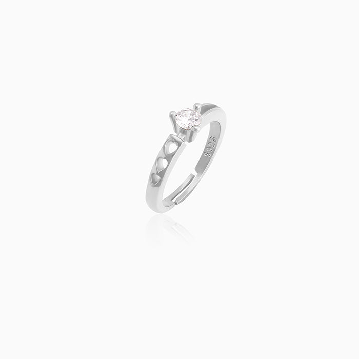 Silver Zircon Bliss Ring