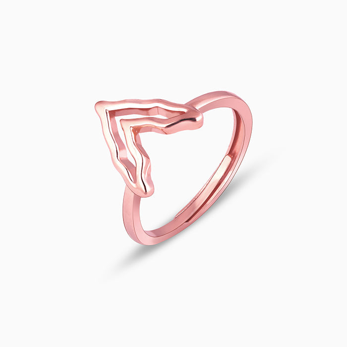 Rose Gold Mountain of Love Ring