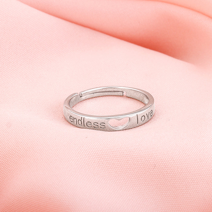 Silver Endless Love Ring