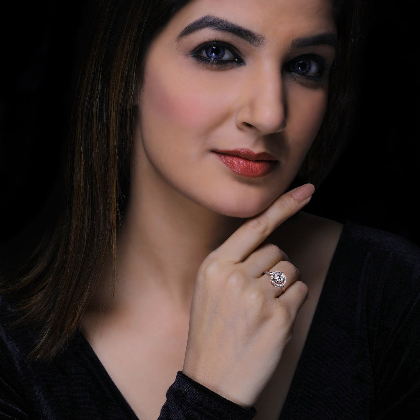Silver Zircon Sunshine Ring
