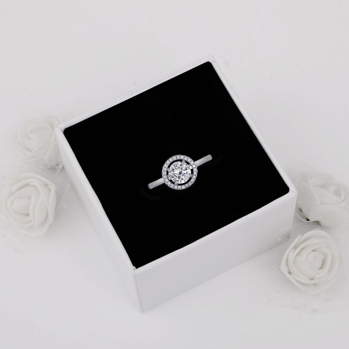 Silver Zircon Sunshine Ring