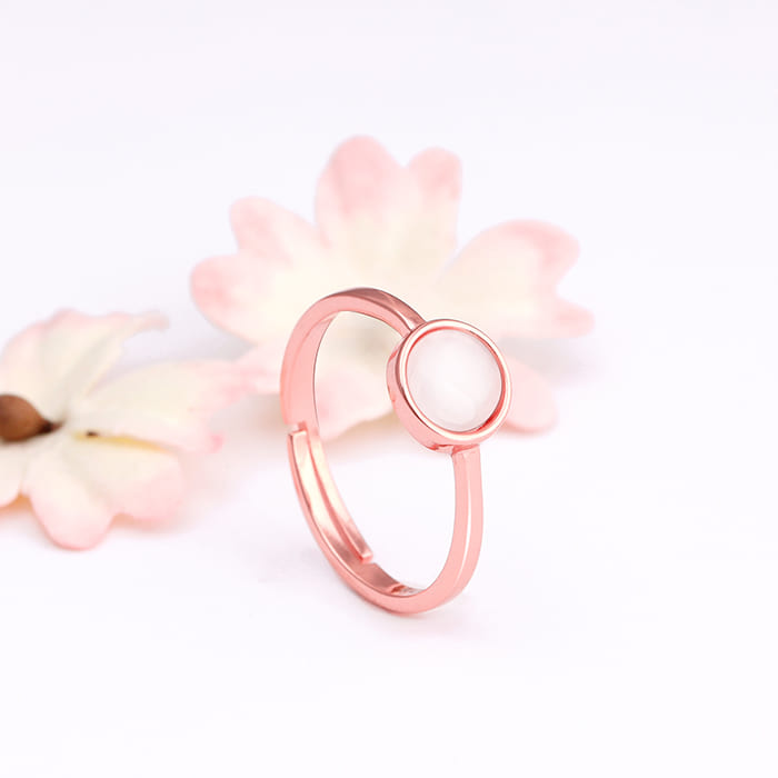 Rose Gold Blush Pink Ring