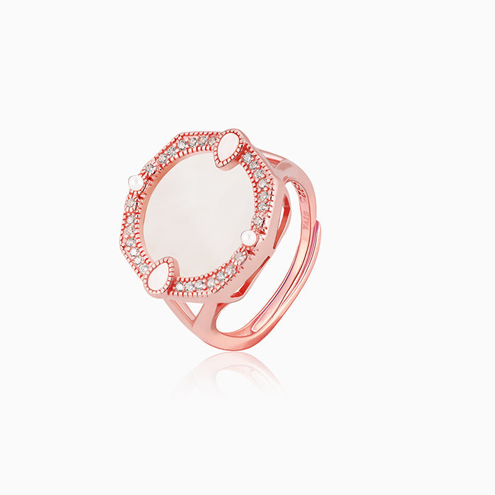 Rose Gold White Magic Ring