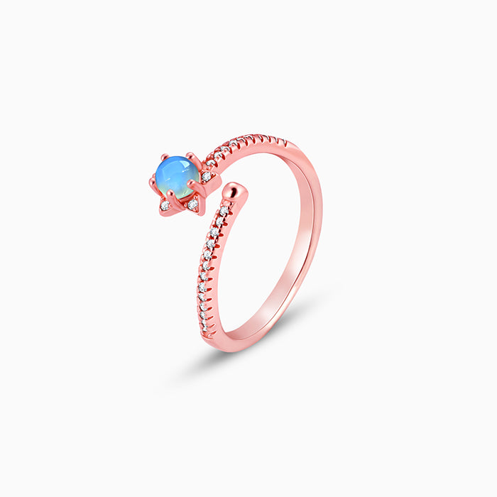 Rose Gold Aquatic Ring