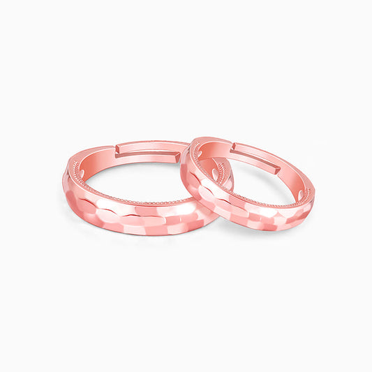 Rose Gold Partners in Fun Couple Bands