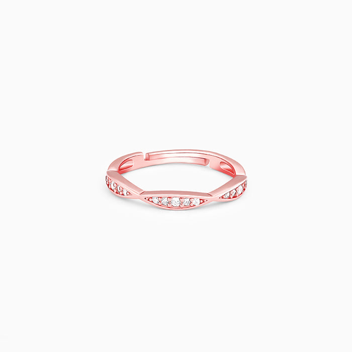 Rose Gold Twisty Turns Ring