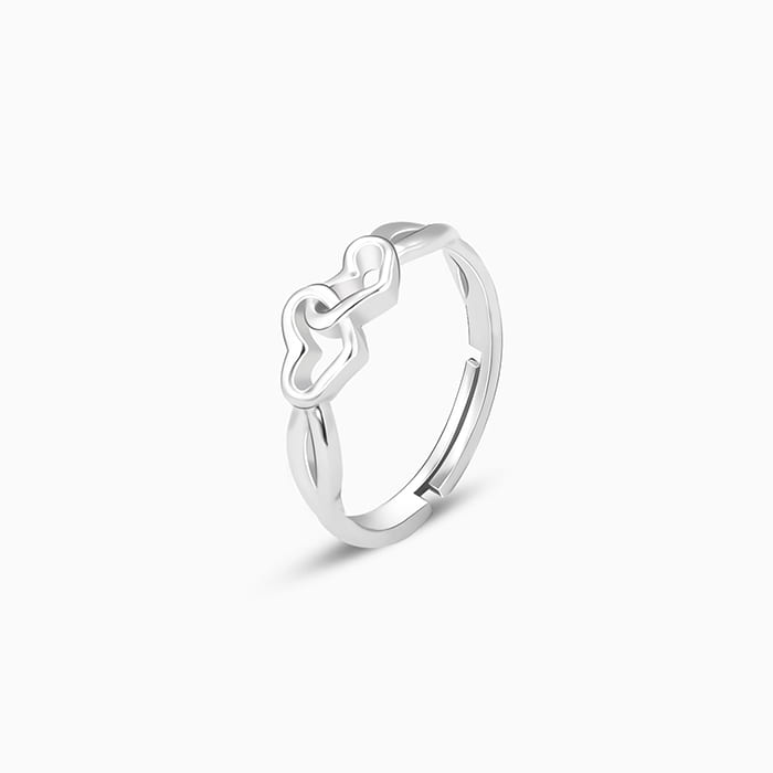 Silver Locked-in-Love Ring