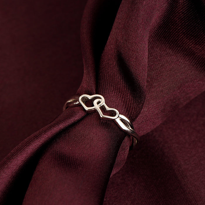 Silver Locked-in-Love Ring