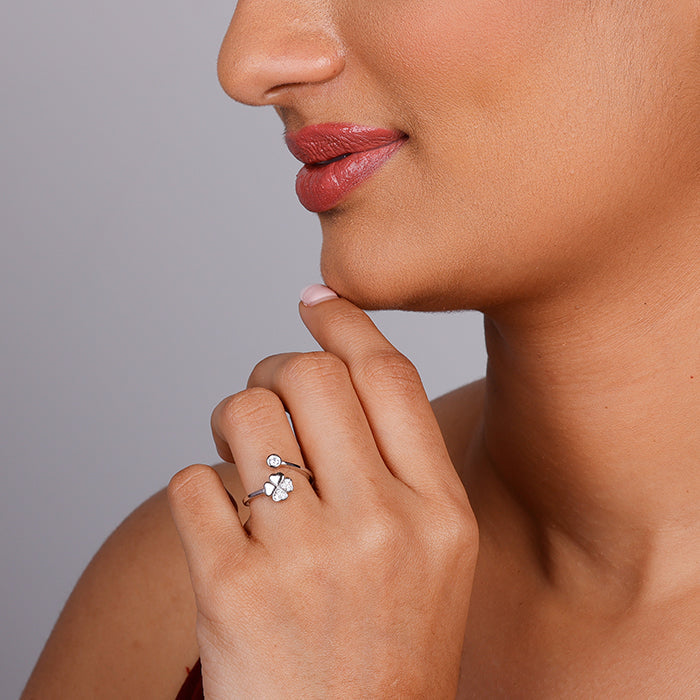 Silver Floret Ring