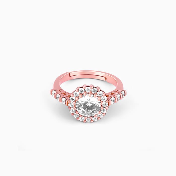 Anushka Sharma Rose Gold Shimmer Ring
