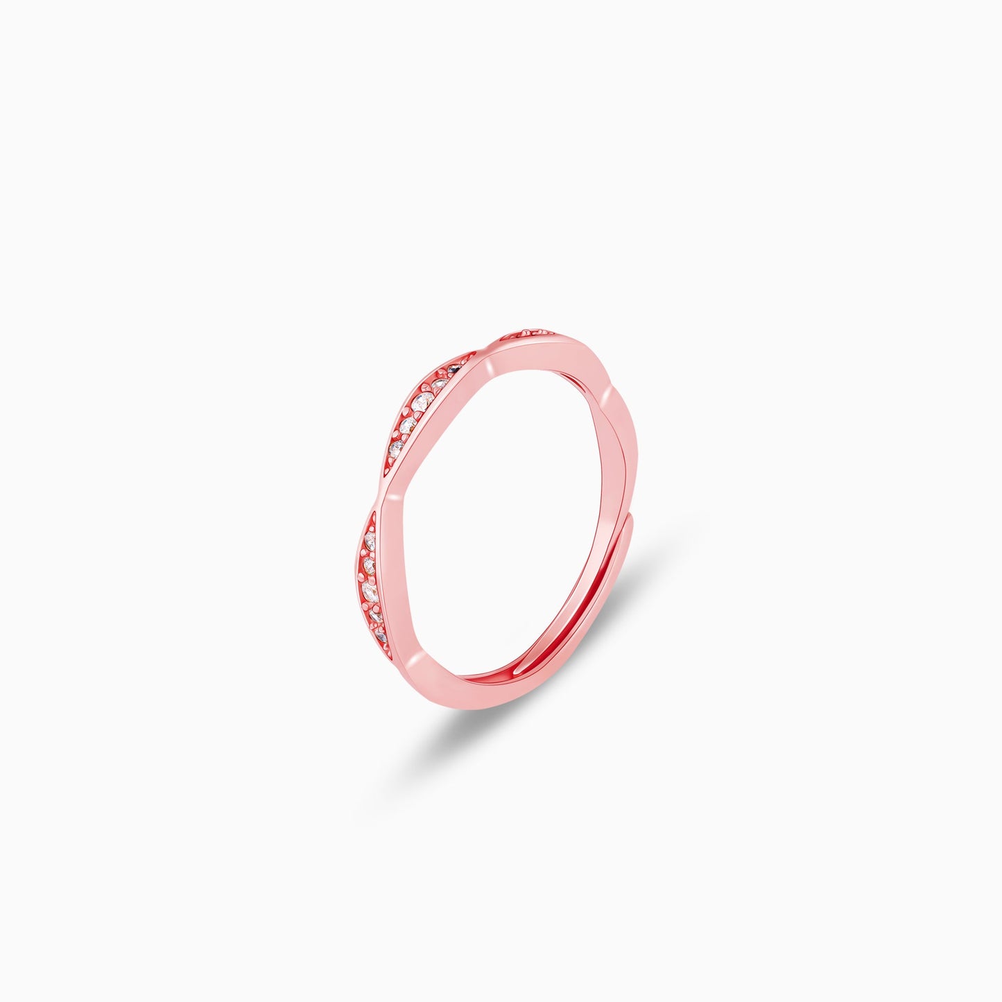 Rose Gold Grace Of Simplicity Stackable Rings