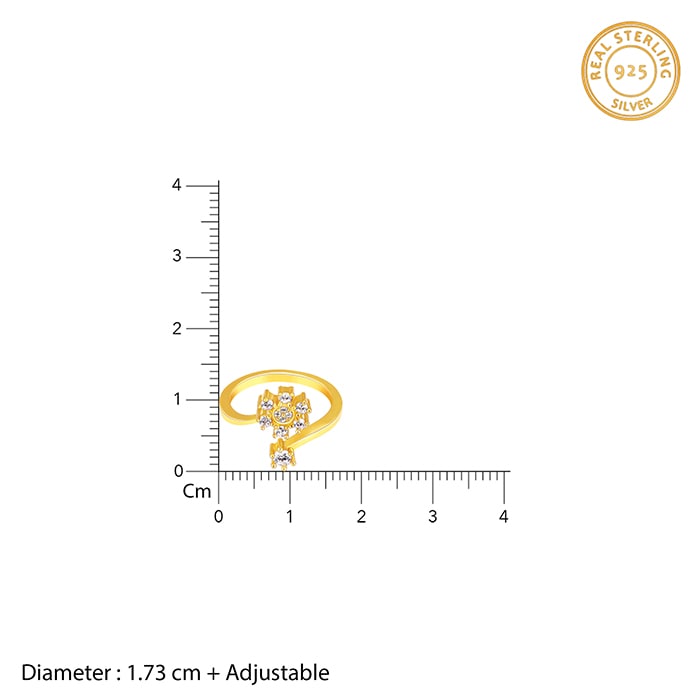 Anushka Sharma Golden Blooming Flower Ring