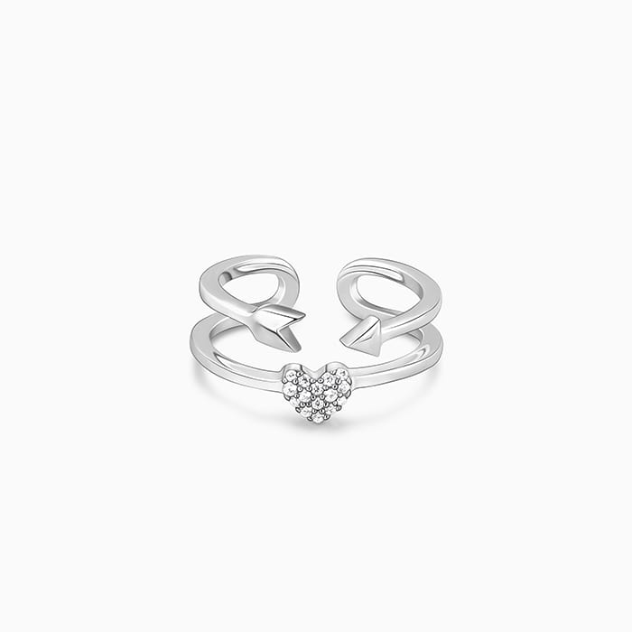 Silver You Won My Heart Ring