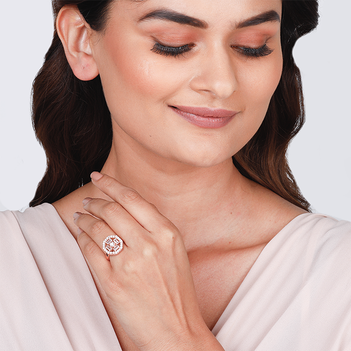 Rose Gold Magnificent Cocktail Ring