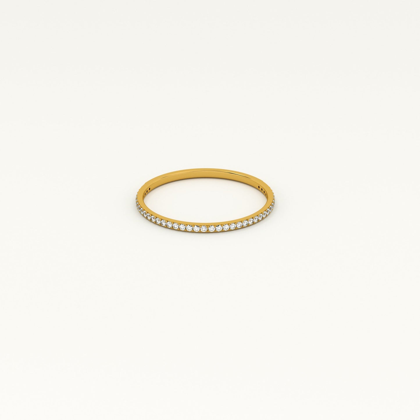 Delicate Stone Studded Band Ring