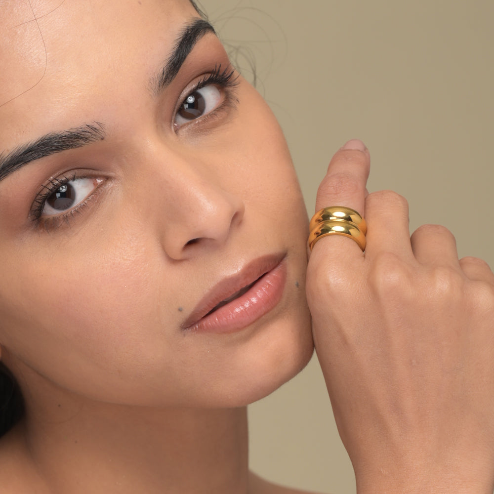 Twin Chunky Ring