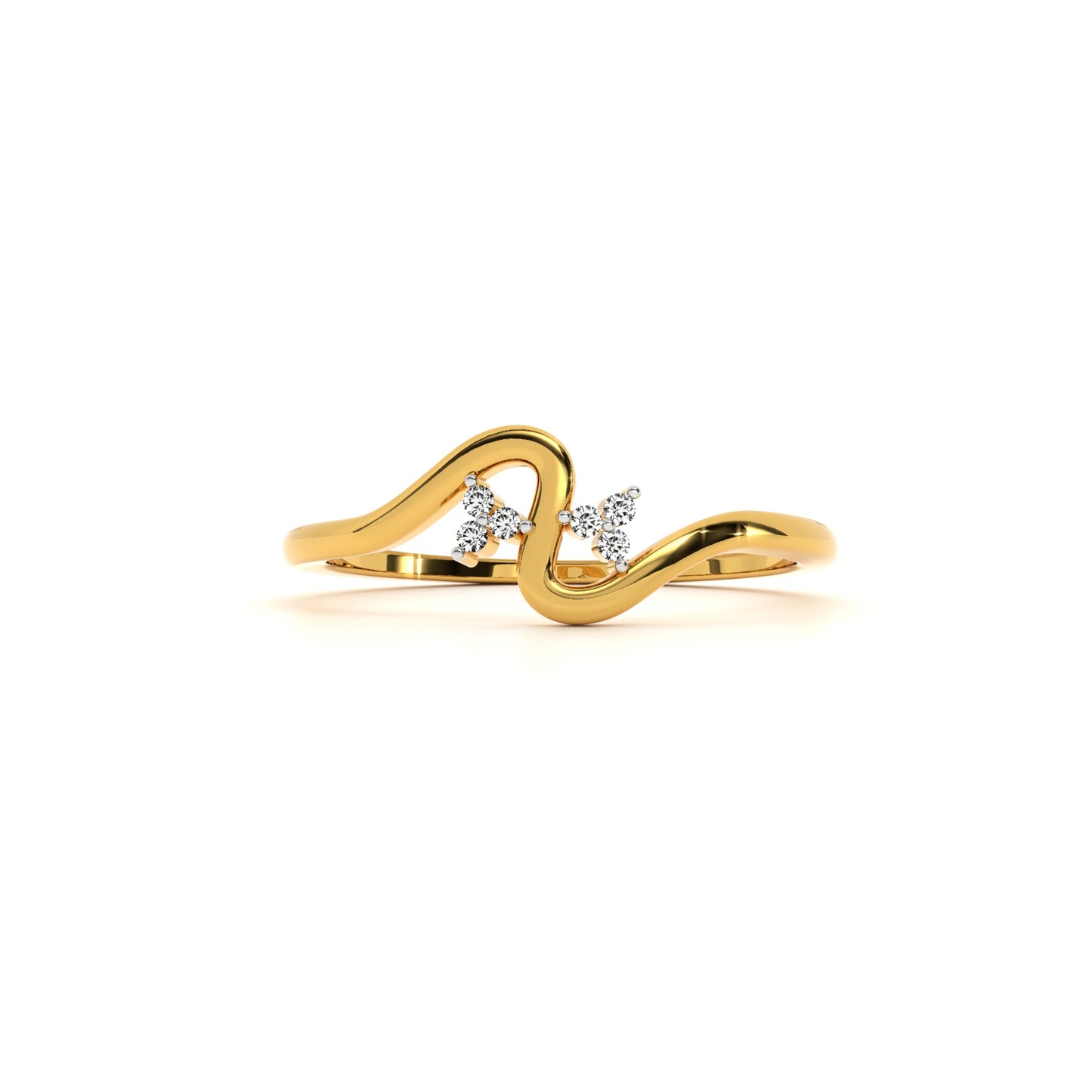 Veloura 9KT Gold Lab Grown Diamond Ring