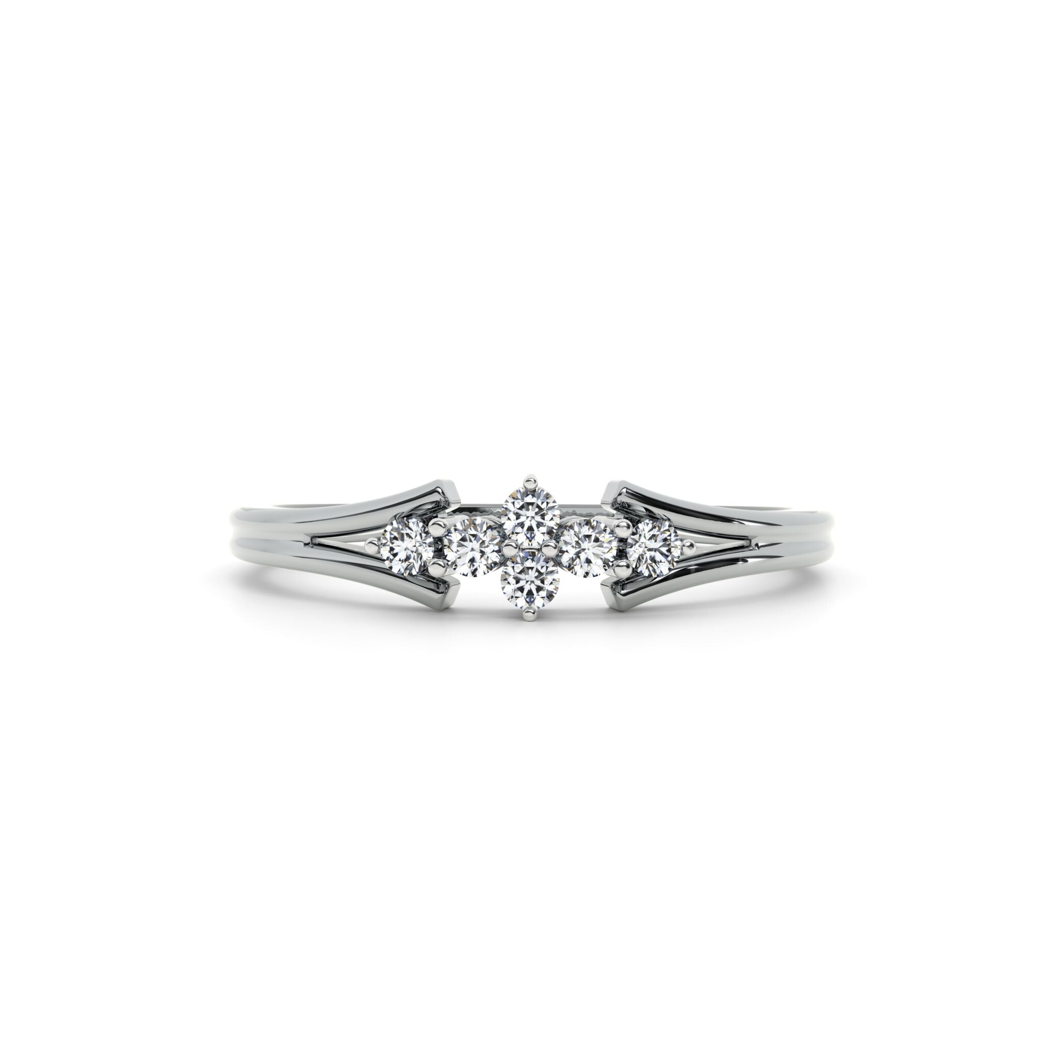 Trio Sparkle 9KT Gold Lab Grown Diamond Ring