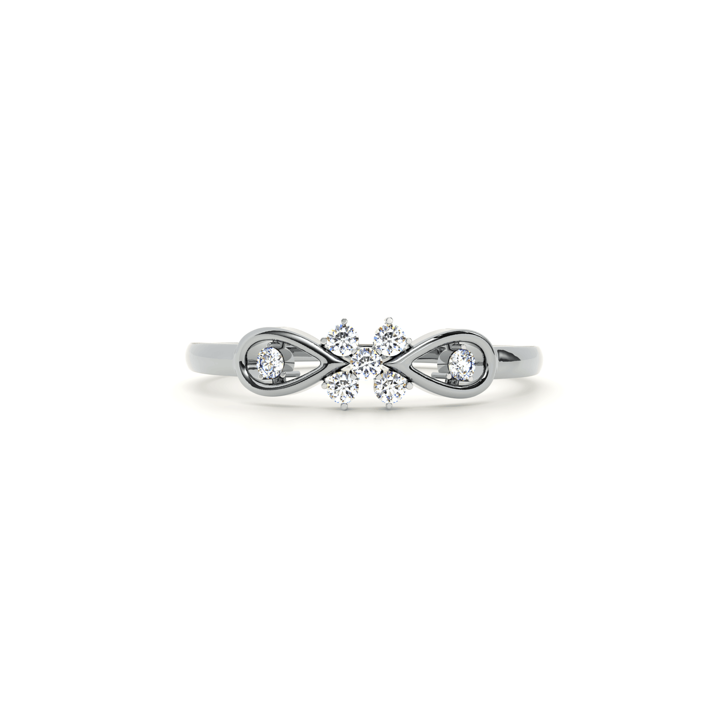Twist of Elegance 9KT Gold Lab Grown Diamond Ring